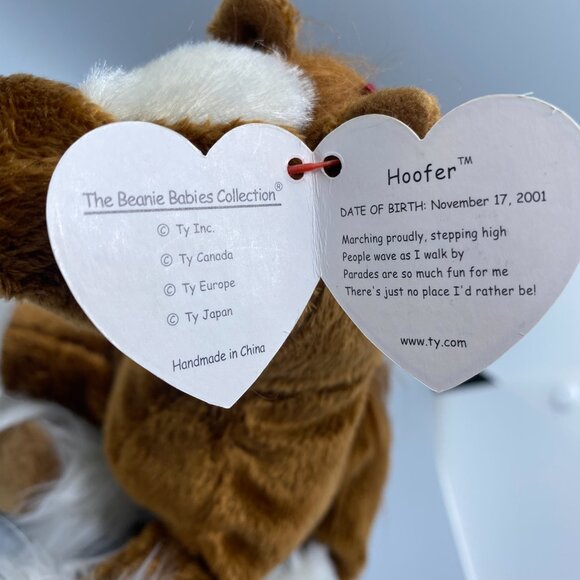 Ty Beanie Babies 2001 Hoofer the Clydesdale Horse - Picture 7 of 9